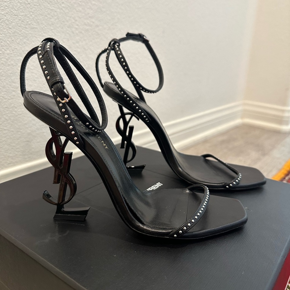 Saint Laurent Opyum Studded 110 sandals in leather size 36.5/ 6.5